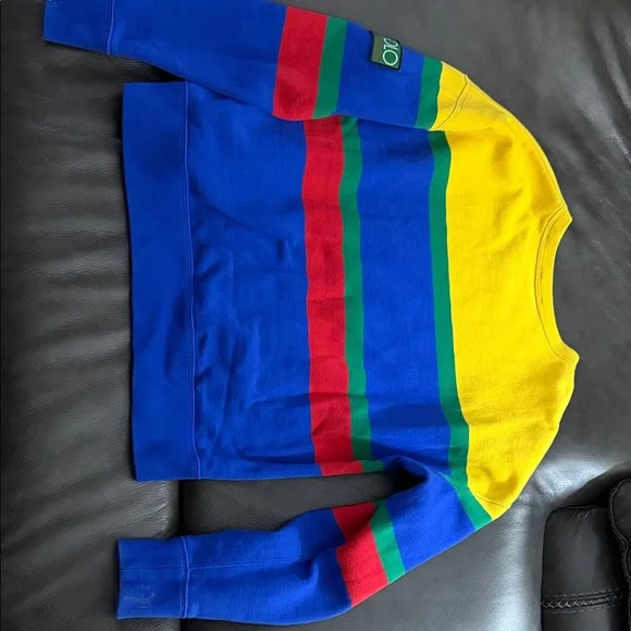 Polo by Ralph Lauren Blue and Yellow Sweater - Picture 4 of 5